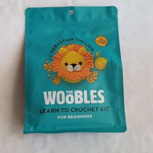 The Woobles Learn to Crochet Kit Sebastian the Lion Beginner New Sealed